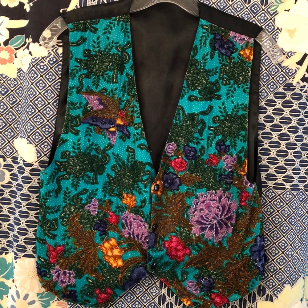 Boho Balinese beaded vest